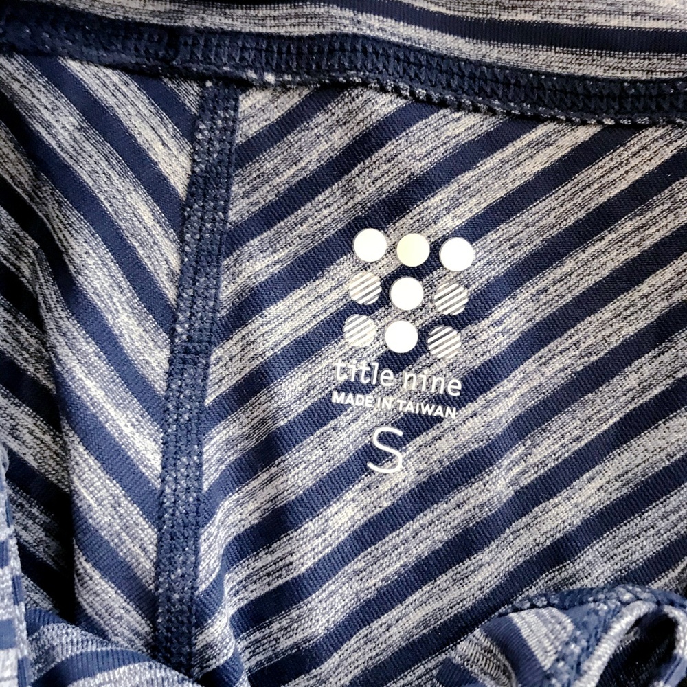 SOLD Title Nine Longdon Dress Small Blue Stripe - Picture 4 of 5